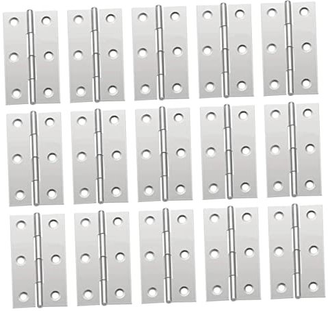 DOITOOL 20stücke Teiliges Schranktürscharniere Aus Edelstahl Robustes Möbelscharniere Für Küchenschränke Und Möbel Flach Montierbar Langlebig Und Installieren