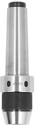 Portabrocas sin Llave Autoajustable MT5 APU16, 3 Mandíbulas Ajustables de 3-16 Mm, Material de Acero de Aleación para Máquinas CNC