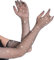 1 Paar Lang Netzhandschuhe Schwarz, 2024 Neues Modell, Halloween Lange Netzhandschuhe Damen, Netzhandschuhe Strass Vintage, Netzhandschuhe Schwarz Glitzer, für Halloween, Opern, Prom
