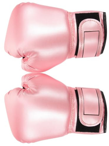Toddmomy 1 paire de gants de boxe pour enfants, gants de boxe pour kickboxing, sac de frappe, coussinets de concentration, MMA Thai Pad Rose