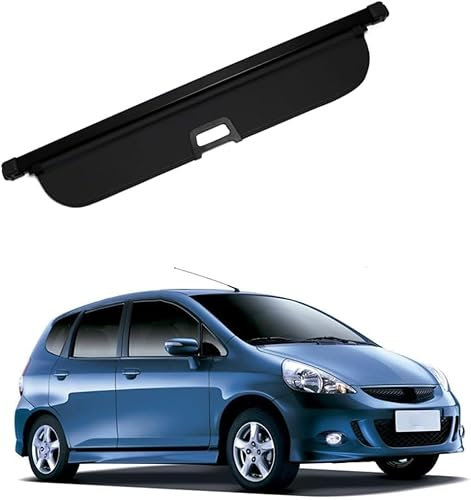 GGOIN Auto Einziehbarer Laderaumabdeckung Kofferraum für Honda FIT/Jazz 2002-2007, Frachtabdeckungen Schutz Der Privatsphäre Abdeckung Hutablage Cargo Cover