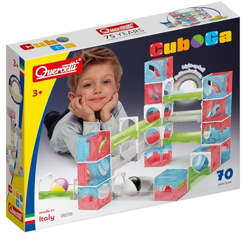 Quercetti Cuboga Kreative und Lernbahn für Kinder ab 3 Jahren