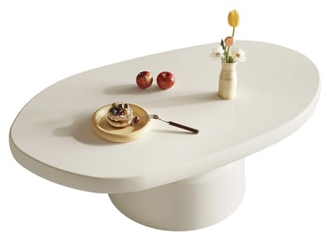 Guyii Eleganter Couchtisch Weiß – Vielseitiger Coffee Table & Sofatisch, Robuster Kaffeetisch im Minimalistischen Design, Perfekt für Wohnzimmer, Balkon oder Gästezimmer (Stil A)