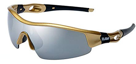 RAVS - Uni HIGH SPORTBRILLE - RADBRILLE -Triathlon - Beach Volleyball - Extrem Kitesurf - Berg Gletscher -Sonnenbrille - Gold