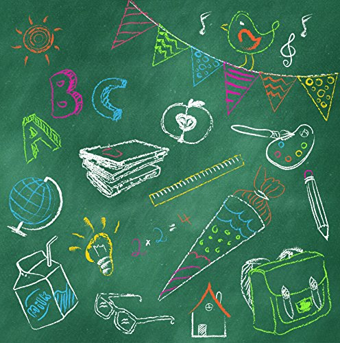 Servietten Schulanfang 20 Servietten Black Board ABC - Bunte Kreidetafel/Einschulung 33 x 33 cm