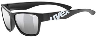 uvex sportstyle 508 - Sportbrille für Kinder - 100% UVA-, B, C Schutz - inkl. Kopfband - black matt/silver - one size