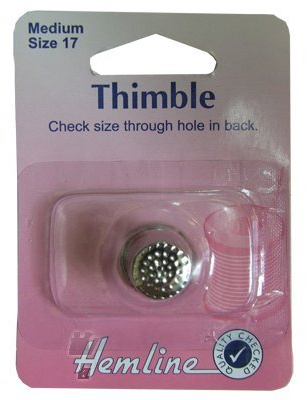 Hemline Metal Thimble - Size 17