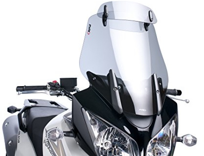Puig 5883H Touring Windscreen With Visor improved wind protection, Smoke