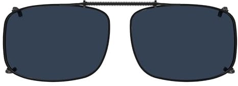 Eyekepper Clip-On Sonnenbrille Aufsatz Grau polarisiert 57x39mm | Polarisierte Gläser für Sonnenschutz – Passend für Herren und Damen – Einfach aufklipsen – Größe 57x39mm