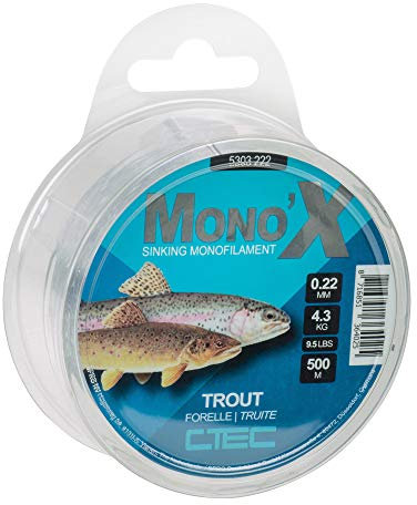 c-tec Ctec Mono X Forelle klar 0.22Mm/4.3Kg 500M