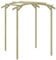 vidaXL Pin Imprégné Pergola de Jardin 180x197x210cm Rosiers Plante Grimpantes