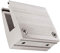 Supporto a pinza per vetro balconi Master finitura OxArgento