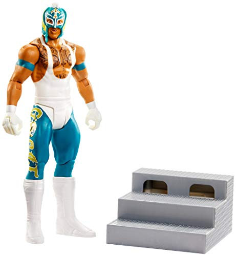 WWE GLG07 - WWE Wrekkin’ 15 cm große Rey Mysterio Actionfigur mit zerstörbarem Zubehör , Multi