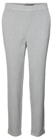 VERO MODA Damen Vmmaya Mr Loose Solid Pant Noos Hose, Light Grey Heather, L/32L