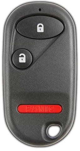 KeylessOption Key Fob Replacement for 2001 2002 2003 2004 2005 2006 2007 Honda Civic Pilot Remote, 3-Button NHVWB1U523, Programming Guide Included