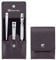 ZWILLING Manucure kit (3 pièces, soin des ongles et pédicure, étui en cuir véritable, avec coupe-ongles), Acier inoxydable poli, Rouge
