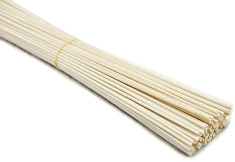 Kidlearn 100 STK. Diffusor-Stäbchen aus natürlichem Schilfrohr für Raumdüfte (35 cm x 3 mm, natürliche Farbe)