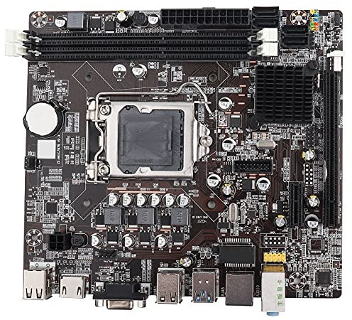 VBESTLIFE Placa Base de Computadora de Escritorio LGa 1155 USB3.0 SATa Placa Base para Serie Intel B75, Compatible con Memoria de Escritorio DDR3 1066/1333/1600/1866