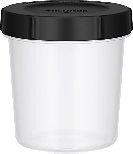 THERMOS KC-RA700 BK My Food Container, Round, 23.6 fl oz (700 ml), Black