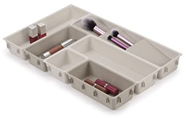 Joseph Joseph Viva - Modulares 7-teiliges Makeup-Schönheits-Schubladen-Organisationsset, Aufbewahrungsboxen mit Unterteilungen für Makeup, Kosmetikartikel, Haarschmuck