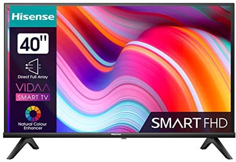 Hisense 40 FHD 2023 40E4KT, Smart TV VIDAA U6, Game Mode, Controlli vocali Alexa, Tuner DVB-T2/S2 HEVC 10, lativù 4K