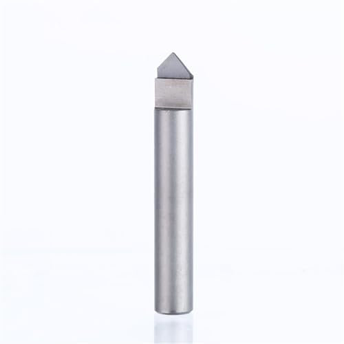 SEIDER 1 STÜCK CNC-Werkzeuge Fräser Diamant Marmor Schaftfräser Stein Hart Granit Schneiden Gravur Bits 30 35 40 45 Grad PCD Cutter 6mm(3676)