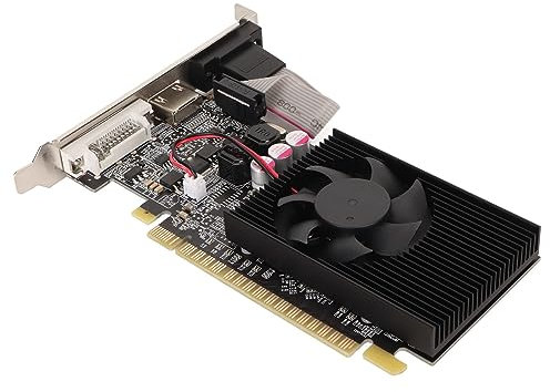 Jectse GT210 1G DDR3 64bit Grafikkarte, Reibungsloser Betrieb, Mehrere Schnitts Tellen mit DVI VGA HD Multimedia-Schnitts Telle, Kühl Ventilator für DirectX 10.1-Spielgrafikkarte