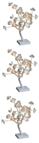 UKCOCO 3st Geführter Bonsai-baum Zweig Äste Lichter Baum Nachtlicht Nachttischlampe Baum Licht Led-tischlampe Batteriebetriebene Dekorative Lichter Blumendekor Kirschbaum Schlafen