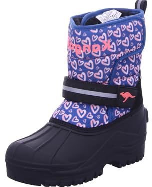 KangaROOS Jungen K-shell Ii Schneestiefel, Midnight Rose Heart, 33 EU