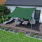 HOMPER 3x3M Sun Shade Sail Rectangular, 95% UV Block Garden Sunscreen Awning Canopy with Free Rope, Breathable Patio Sail pergola for Outdoor Party