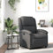 ZEYUAN Relaxsessel Grau Echtleder, Fernsehsessel, Kinosessel, Lesesessel, Tv Sessel, Ohrensessel, Armsessel, Seselstuhl Wohnzimmer - 371792