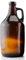 ANZAGA Jarra de Vidrio ámbar con Tapas y asa, Ideal para Cerveza, elaboración casera, Kombucha,0.5 Gallon/2 Liter