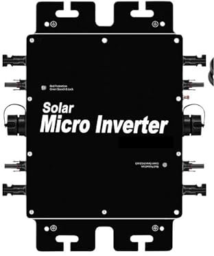 Micro-onduleur connecté au réseau solaire, 400W/800W/1200W, IP67, technologie anti-reflux, onde sinusoïdale Pure, photovoltaïque Intelligent (Color : 400W 230V)