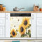 Cubierta magnética para lavavajillas, diseño retro de girasoles y abejas, decoración de granja, para panel de refrigerador, calcomanía magnética para refrigerador, 23 x 26 pulgadas