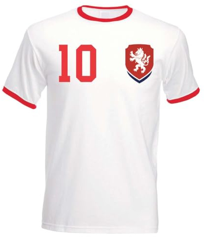 Tschechien Herren T-Shirt Trikot Personalisiert mit eigenem Namen + Nummer