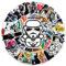 50 Stück Star-Wars Laptop Aufkleber, Wasserfeste PVC-Aufkleber für DIY-Dekoration, Graffiti-Stil Stickers für Autos Motorräder Laptops Fahrräder Skateboards Skier Snowboards Gepäck etc.