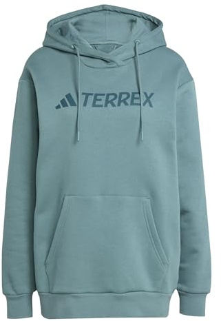 Adidas Damen Terrex Multi Large Logo Hoodie, preloved Teal, L
