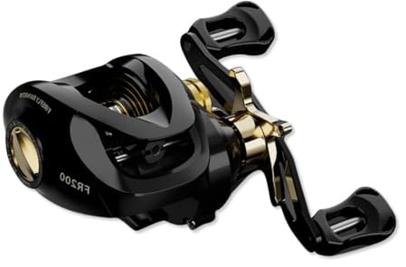 OLYSPM Angelrolle,Angelrollen,Leichte Baitcasting Angel Rolle,7,2:1 Hochgeschwindigkeits-Übersetzung Baitcasting-Rolle,MAX Bremskraft 8KG für Salzwasser und Süßwasser