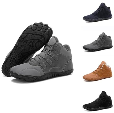 Generisch Winterschuhe Herren Wanderschuhe Bequeme Trekkingschuhe Antirutsch Verschleißfest Winterstiefel mit Warm Gefüttert Schneestiefel Laufschuhe Thermostiefel Sale Herren Dunkelblau 41