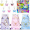 TIVUNORON 62 Pezzi Regali per Feste a Tema Farfalla per Bambine, Gadget Farfalla Compleanno Bambini, Include Farfalla Sacchetto con Cordoncino Portachiavi Sticker, Gadget Giocattolo per Gli Ospiti
