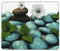 Cobblestone Zen Flowers Mousepad with Non-Slip Rubber Base, Waterproof Gaming Mousepad with Stitched Edge, Laptop Mousemat Washable Mousepad Lycra Cloth, Mice Pad for Computer Office 7 X 8.6 in
