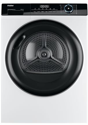 Haier I-Pro Serie 3, secadora 9 kg, instalación libre, clase A ++, vapor, inicio retrasado, I-Time, blanco, 85 x 59,5 x 66,5 cm – HD80-A2939-S