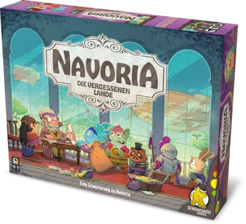 Strohmann Games, Navoria – Die vergessenen Lande, Erweiterung, Kennerspiel, Brettspiel, 1-5 Spieler, ab 10+ Jahren, 30-90 Minuten, Deutsch