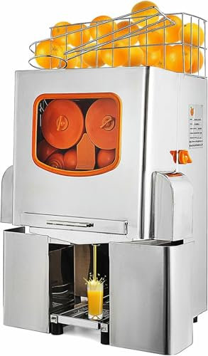 Commercial Juicer, Citrus Juicer Automatic Peeler, 22-25 Oranges Per Minute, Orange Diameter: 40-90 Millimeters, With Detachable Filter Box And Collection Bucket, Used For