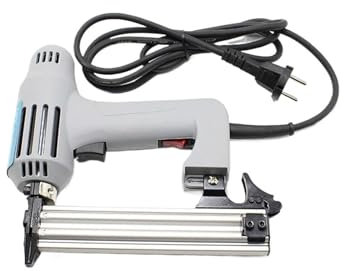 2 In 1 Electric Nailer Aluminum Alloy Tip Nail Stapler for Frame with Staples Nails Carpentry Woodworking Tools F15/F30/F25 Nail(Gray)