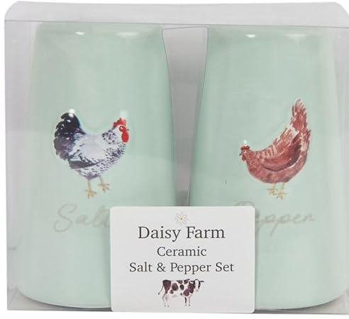 New FT-Store Amazing Salt and Pepper Shaker Set - Sage Green- Add A Subtle Touch of Whimsy to Your Dining Table- Ensures A Quirky Yet Charming Look-W01