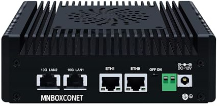 MNBOXCONET S7 Mini PC N150 2x10gbe RJ45, Firewall Appliance Micro Büro Hardware, DDR5 Barebone, 2xi226V 2.5Gbit LAN, USB C, TF Card Slot, SPK/MIC, Unterstützung Router OS