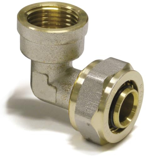Pipetec Schraubfitting Übergang mit Innengewinde 16 x 2mm - 1/2 Zoll | Klemmringverschraubung für Mehrschichtverbundrohr und Aluverbundrohr, DVGW zertifiziert, hygienisch einzeln verpackt