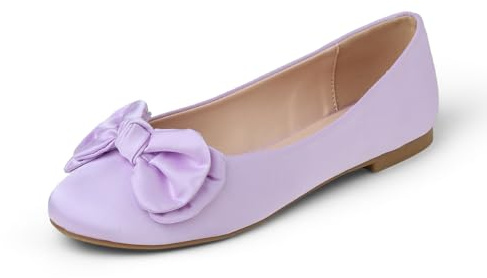 Feversole Women's Round Toe Soft Cute Dress Ballet Flats Dolly Shoes