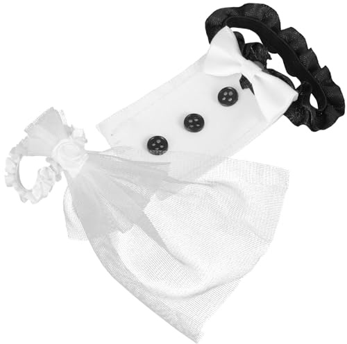 ULTECHNOVO Couvre-Verres de Mariage Réutilisables Décoratifs avec Motifs Mariée et Marié Accessoires Vin Élégants pour Flûtes Cadeau Couple pour Célébrations Nuptiales